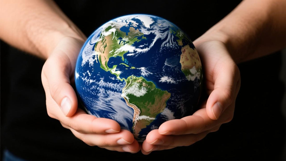 Mochila Zoy Zoii en caja de cartón reciclado, diseño ecológico y sostenible.