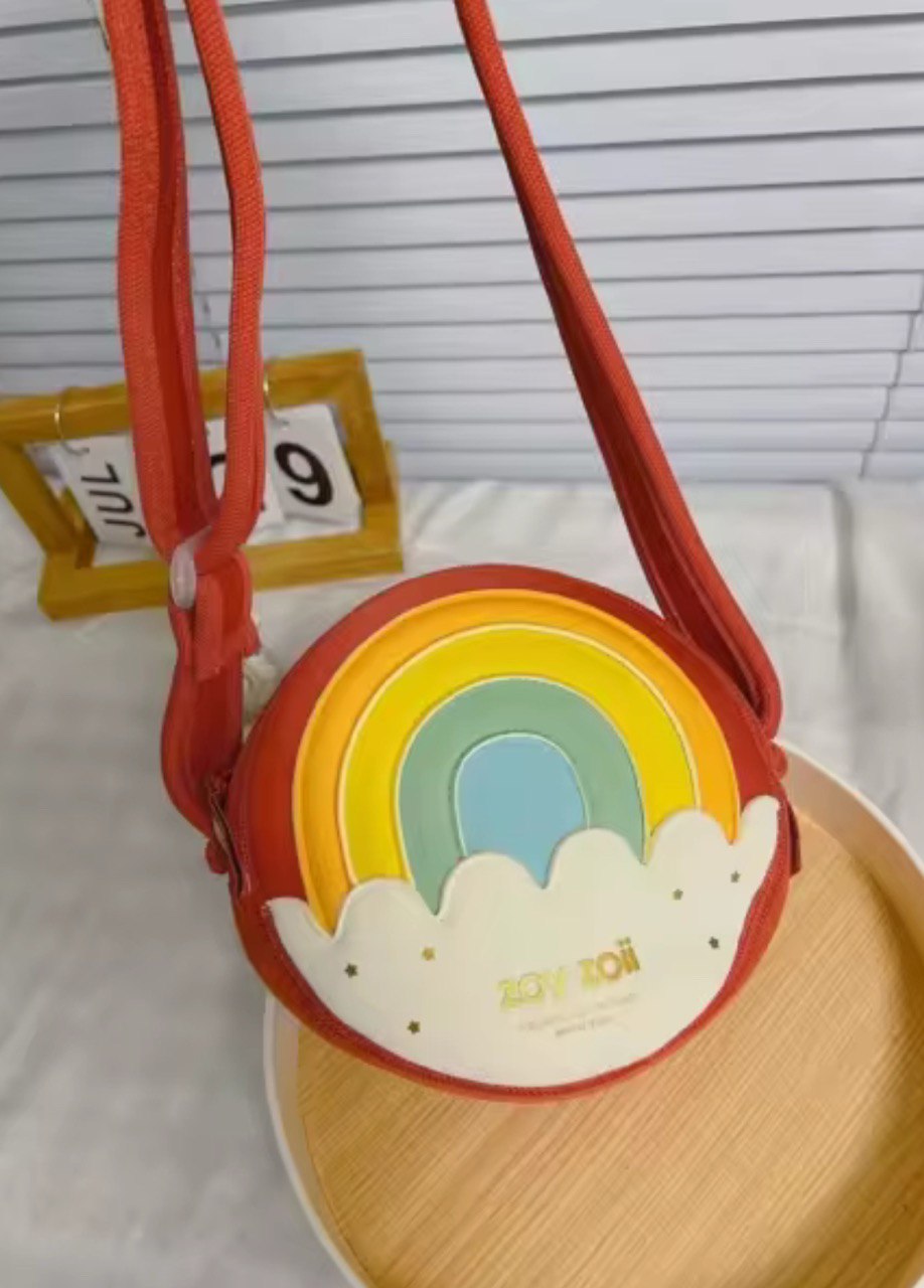 Zoy Zoii B29 – Kinderhandtasche für Mädchen im Regenbogenstil