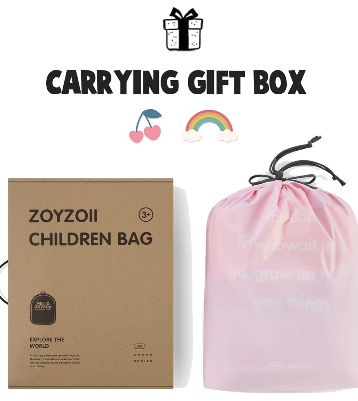 Zoy Zoii B19 – Mochila Infantil Rainbow Ergonómica y Ecológica