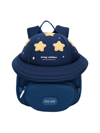 Mochila infantil azul con estrellas amarillas Zoy Zoii para niños y niñas