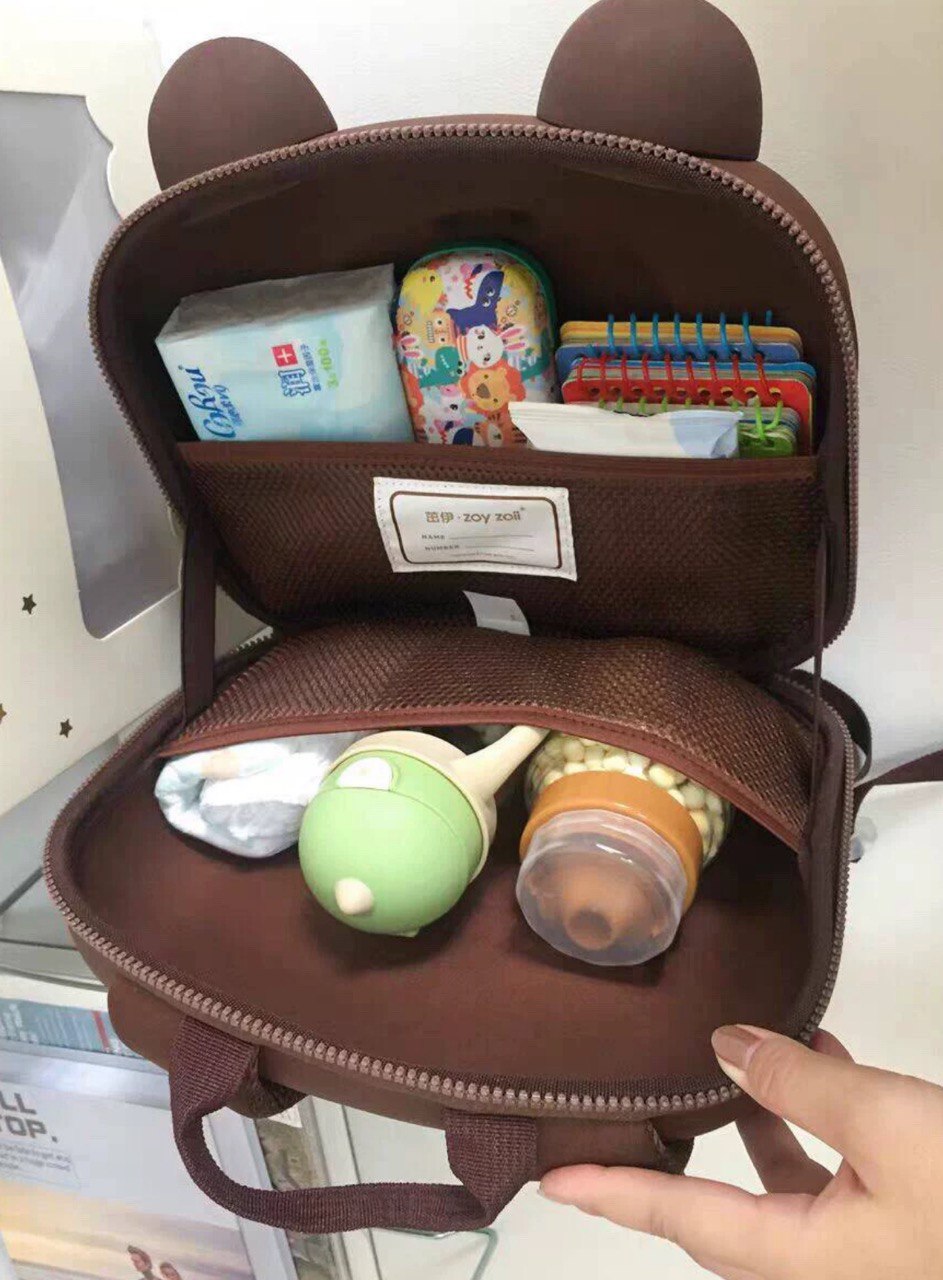 Sac à dos Zoy Zoii pour enfants, motif ours 3D, léger et confortable pour enfants de 3 à 7 ans, matériau EVA + polyester, sûr et durable, cadeau idéal pour les anniversaires et les voyages