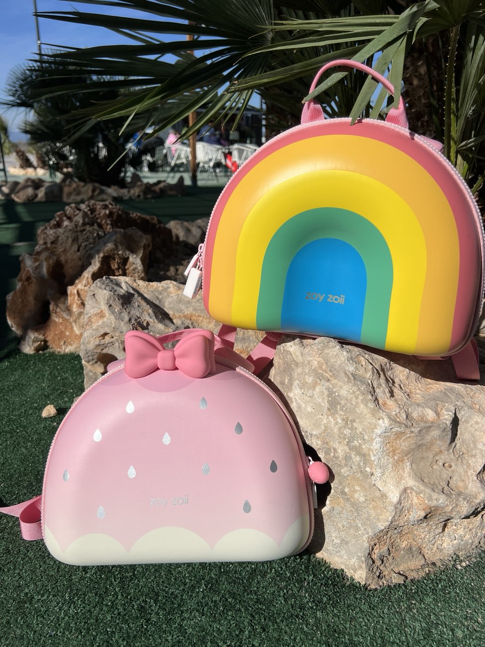 Zoy Zoii B8 Sugar – Mochila Infantil Corazón Arcoíris 3D Ligera y Cómoda