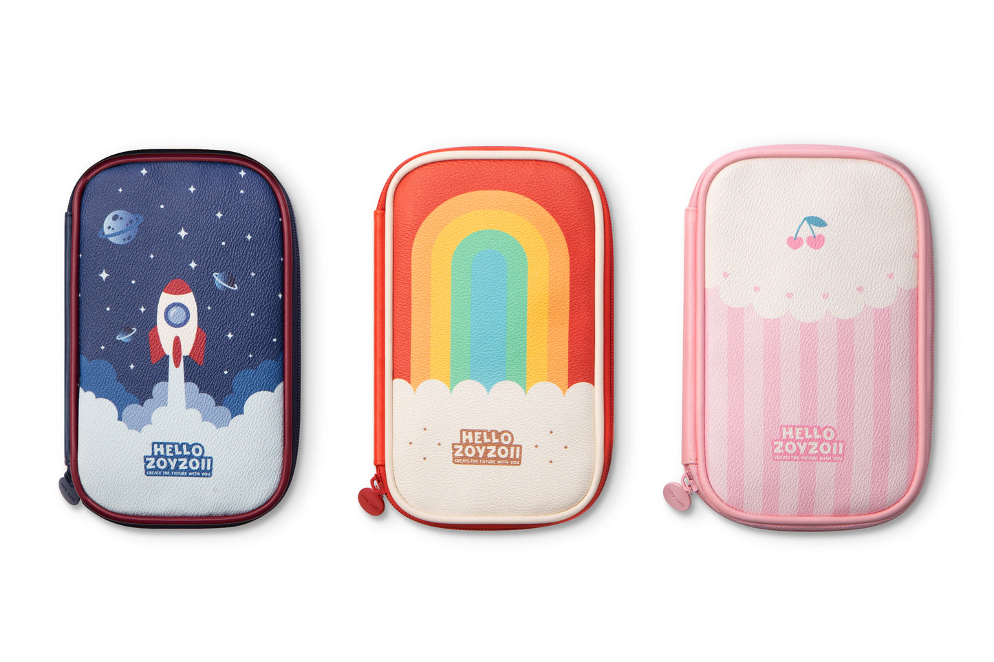 Estuche escolar infantil Zoy Zoii con diseño de cereza