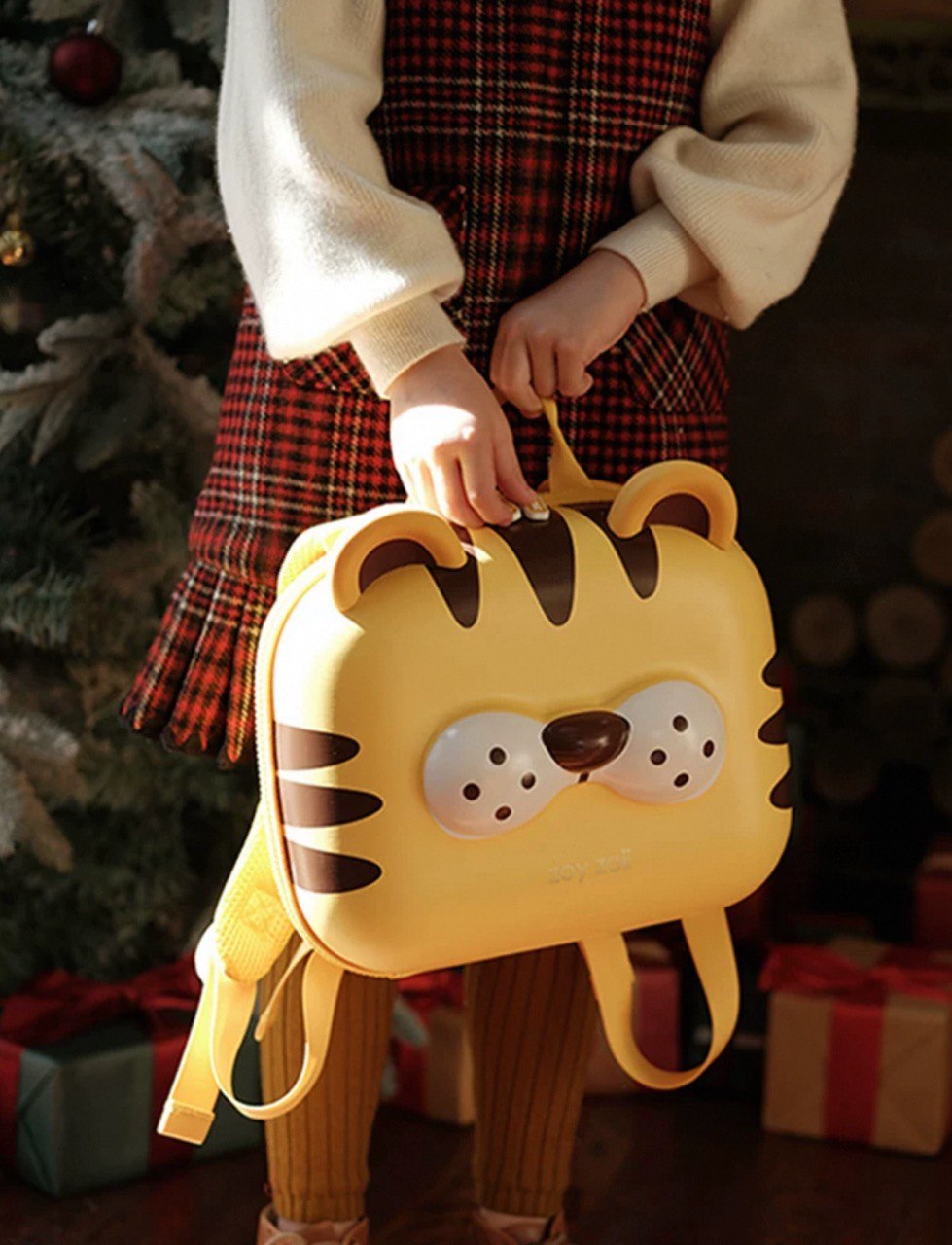 Zoy Zoii B18-C – Mochila Infantil Tigre 3D Ligera y Cómoda