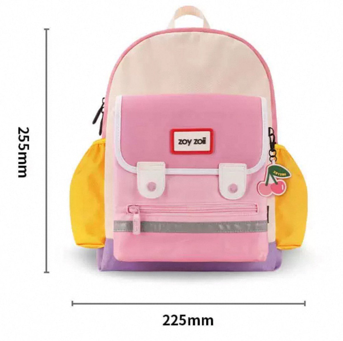 Mochila colorida para preescolar en rosa, amarillo y lila