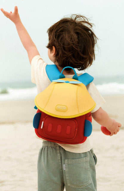 Mochila creativa infantil estilo avioncolorida