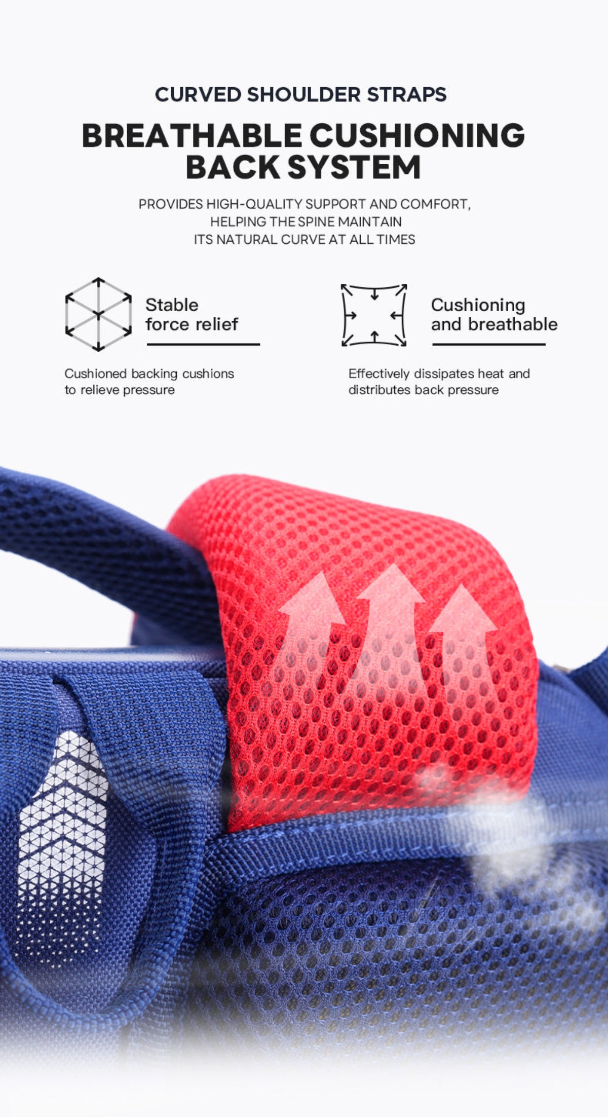 Zoy Zoii Mochila Escolar Infantil B59 Opencampus Azul con Diseño Vintage y Soporte Ergonómico para Niños de 6 a 12 Años