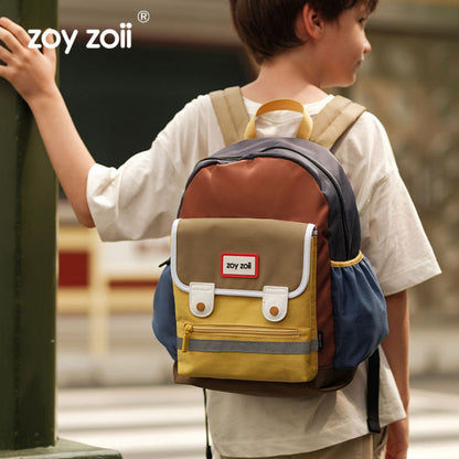 Mochila preescolar Zoy Zoii diseño colorido retro