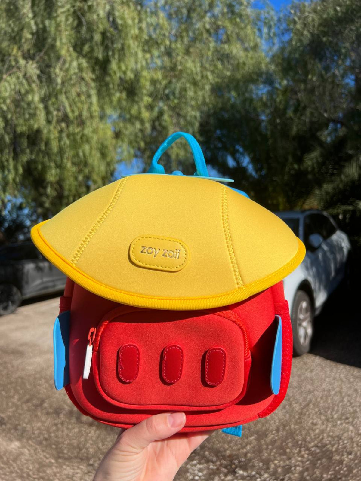 Mochila escolar para niños con forma de avion