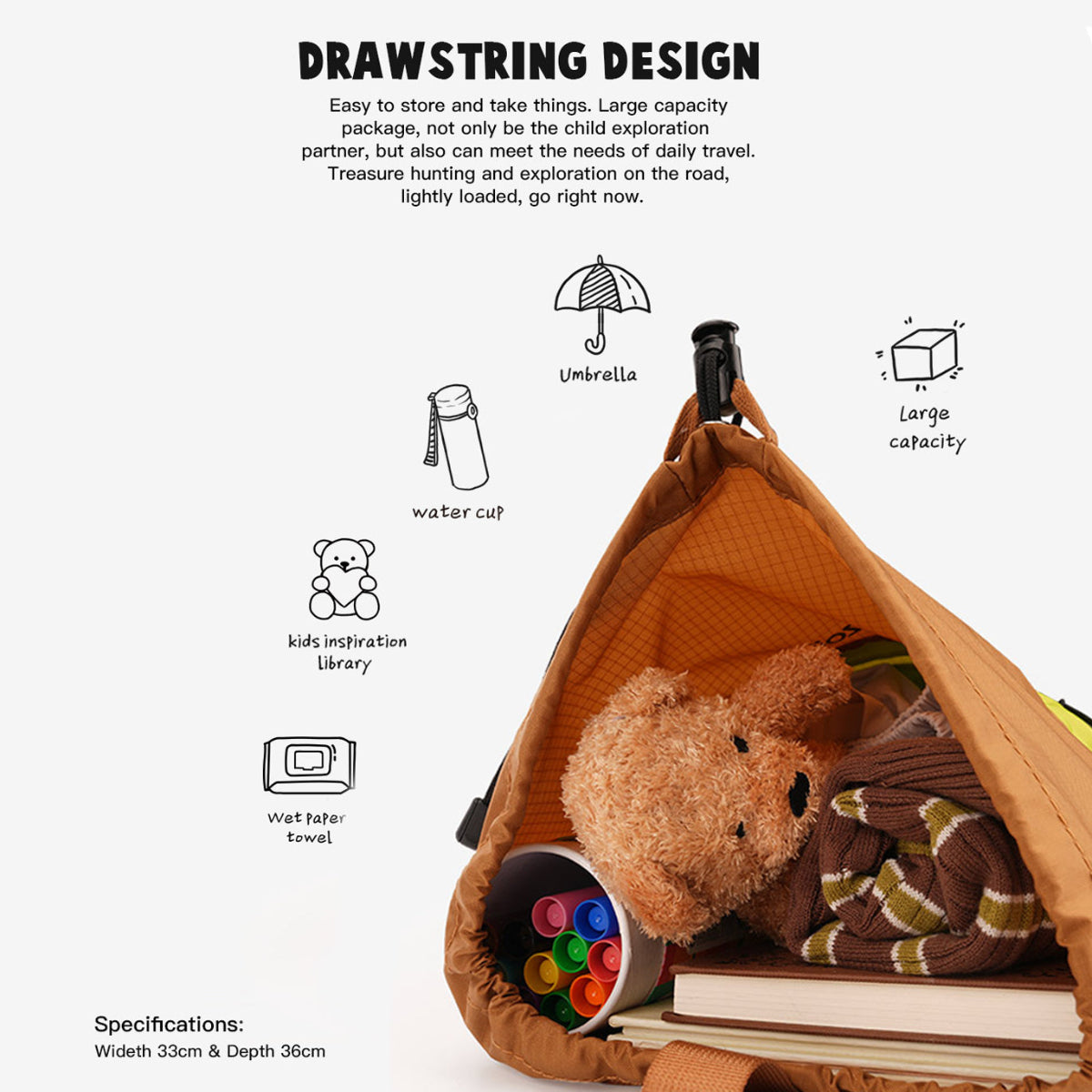 Mochila verde infantil con detalles de dinosaurio