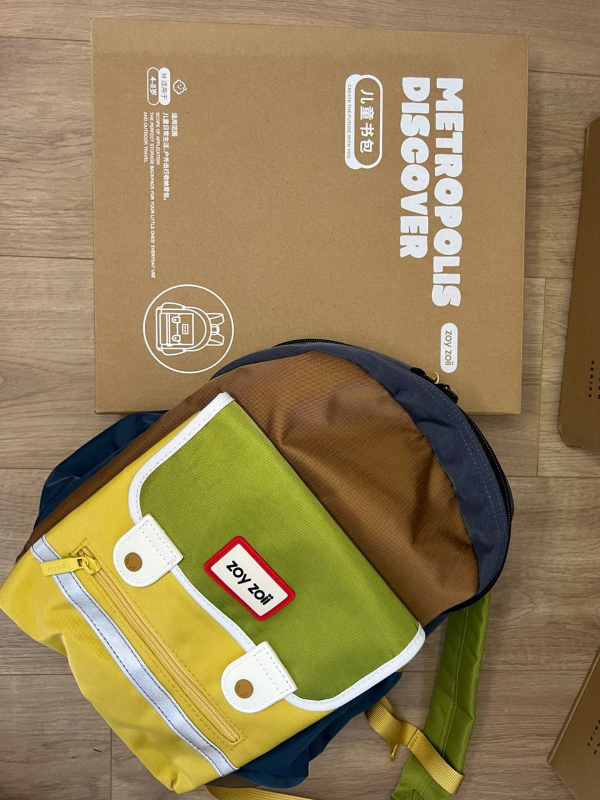 Mochila retro escolar Zoy Zoii con diseño divertido