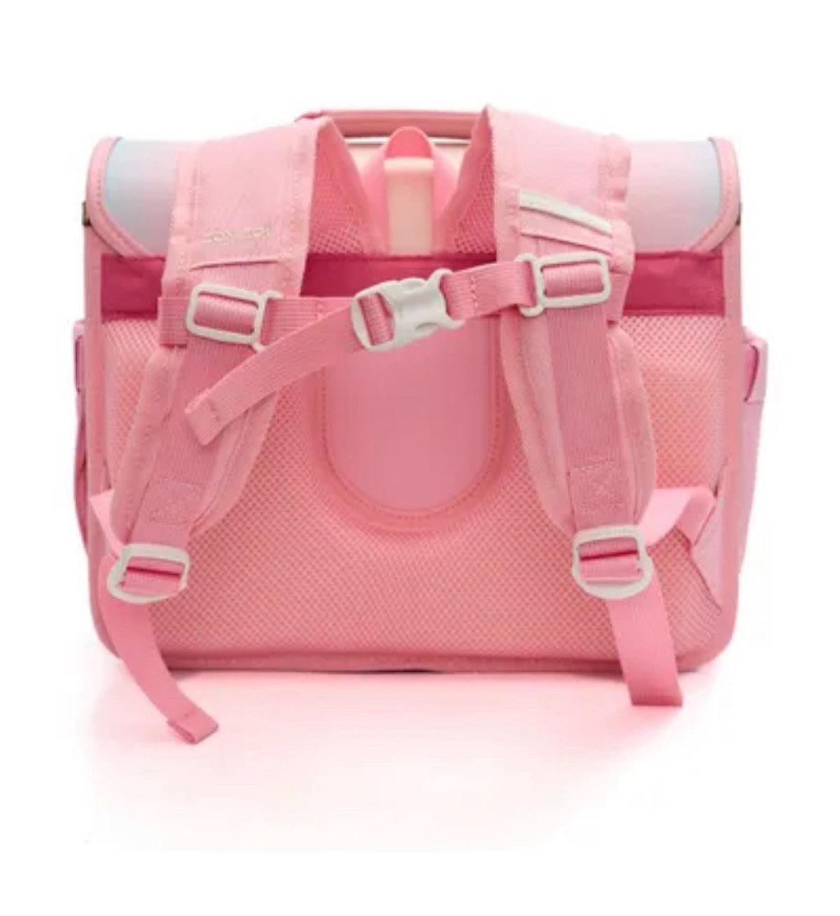 Zoy Zoii Mochila Escolar para Niñas B66 Lazo Rosa Estilo Retro y Comodidad Máxima para Niñas de 6 a 12 Años con Cierre Magnético y Asa Acolchada
