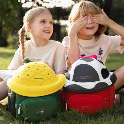 Mochila guardería vaca con bolsillo frontal separable