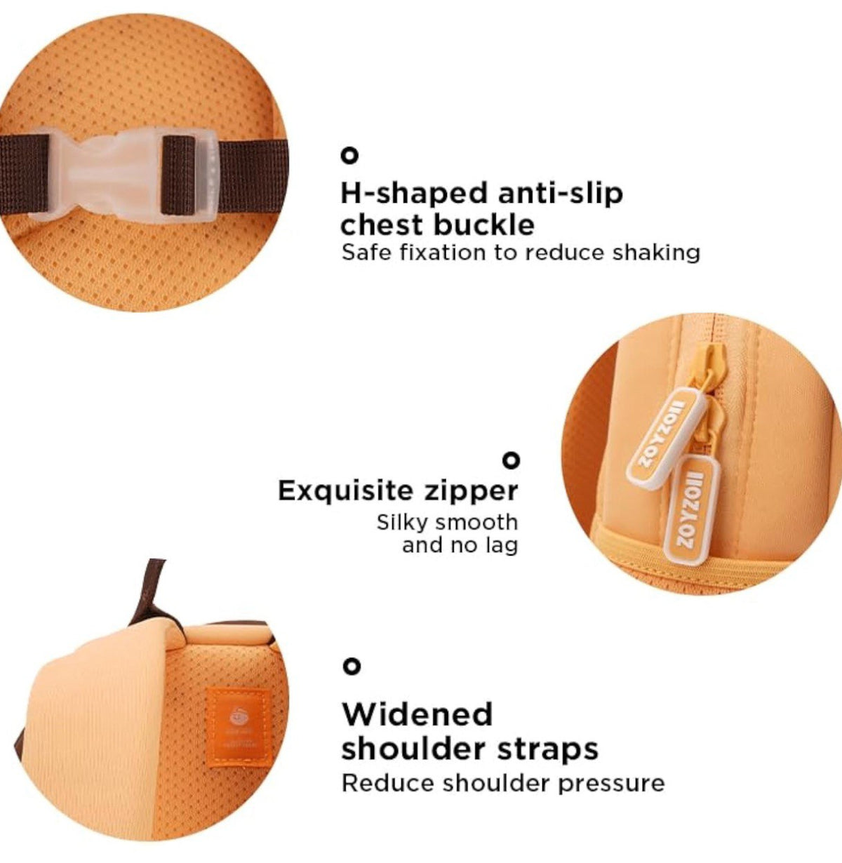 Mochila escolar para niños con diseño de león simpático