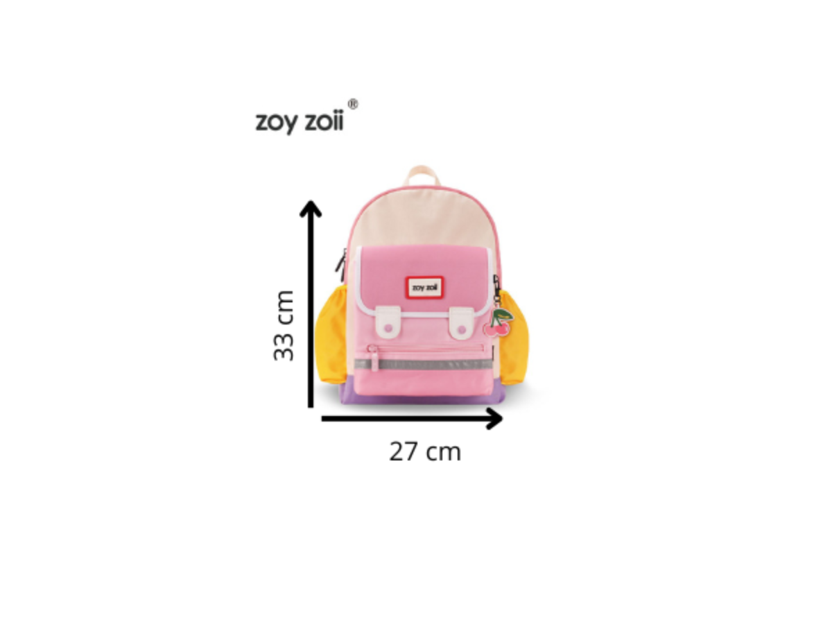 Mochila escolar retro Zoy Zoii con colgante y caja