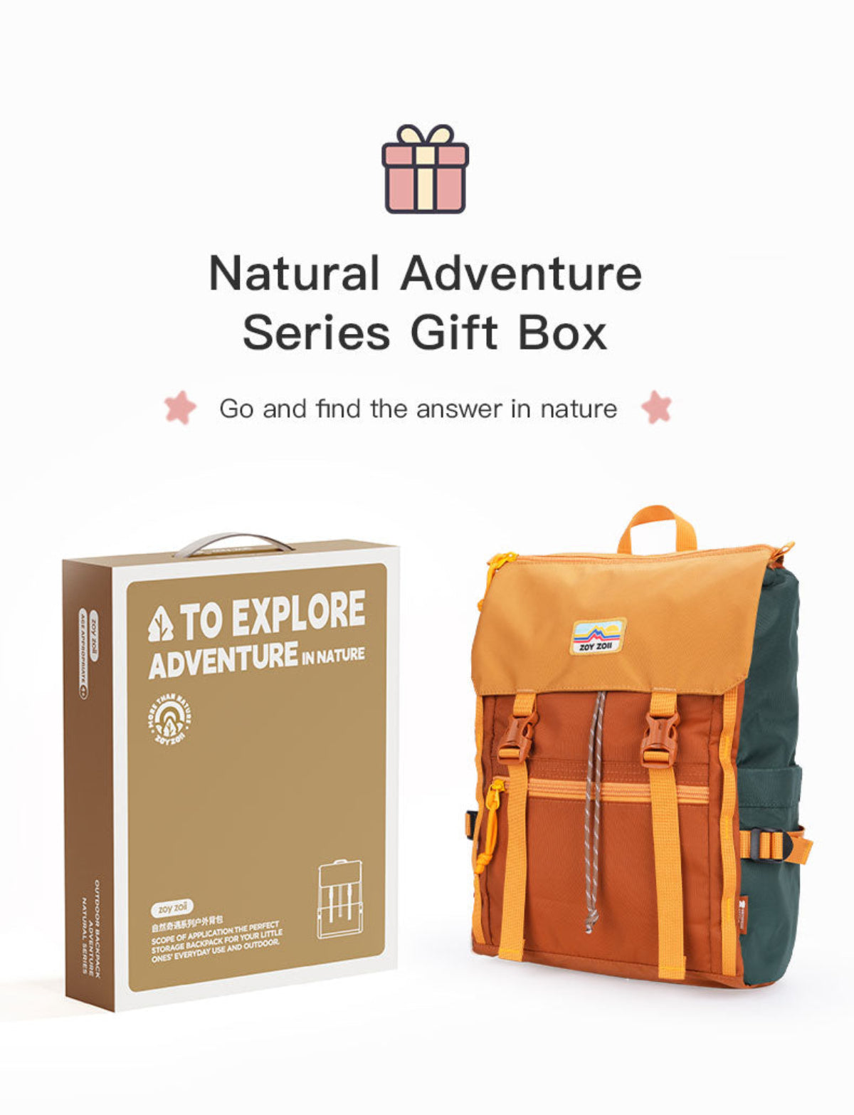 Mochila para niños para viajar Zoy Zoii  Rosa