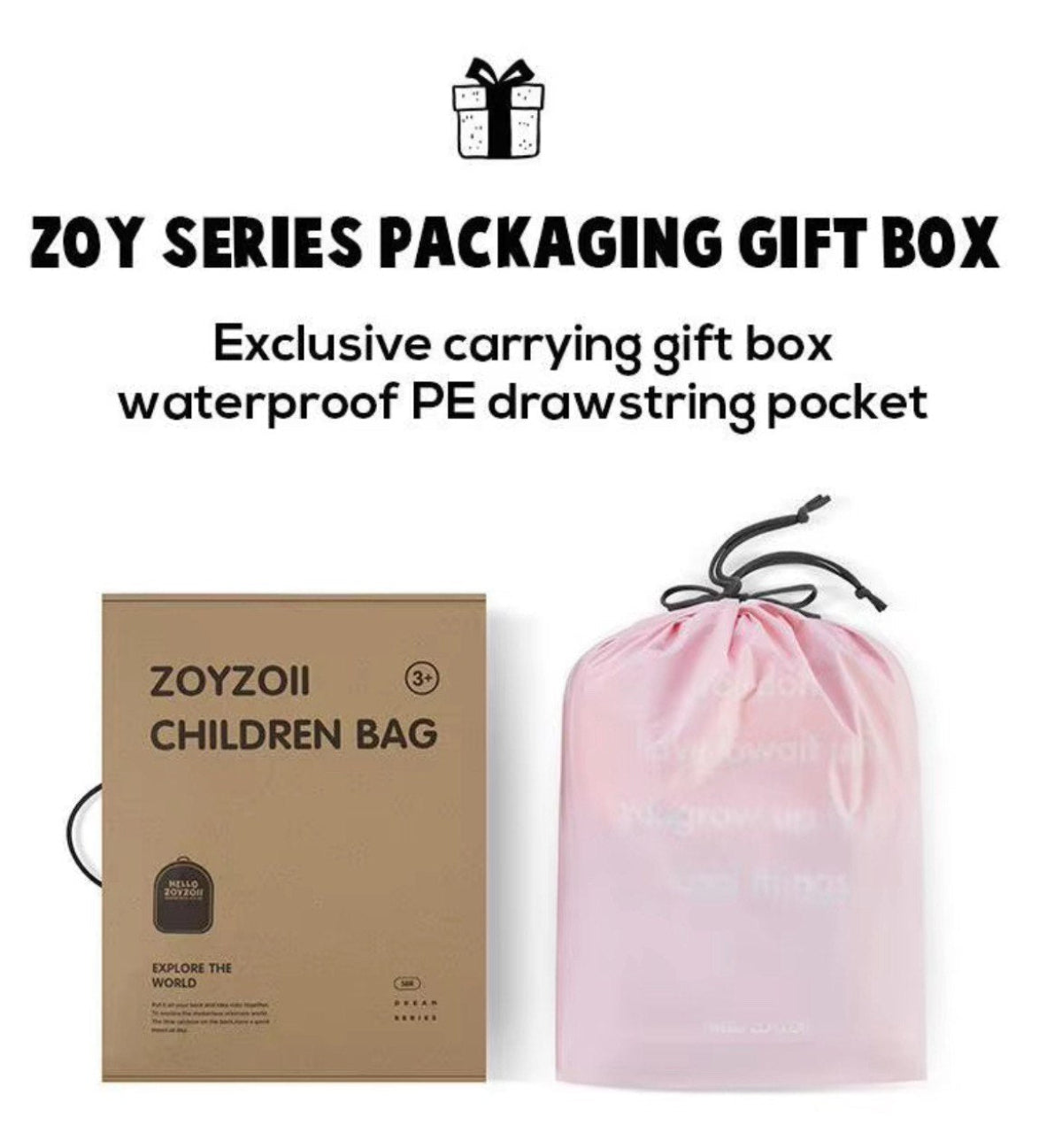 Mochila escolar Zoy Zoii estilo pastel con cerezas