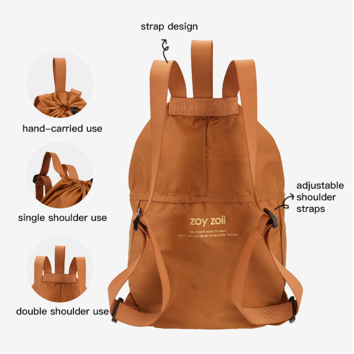 Mochila Zoy Zoii arcoíris con nube blanca sonriente