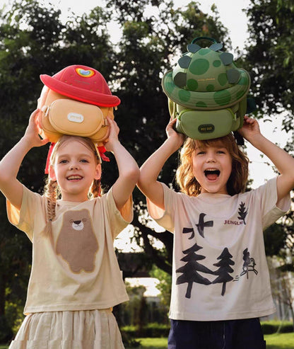 Mochila infantil ligera corazón con correas acolchadas