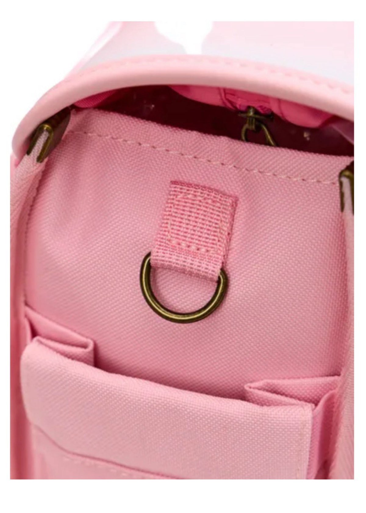 Mochila escolar de niña Zoy Zoii color rosa con lazo decorativo