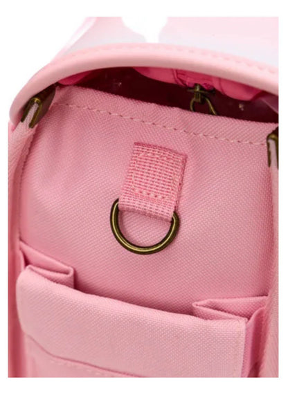 Mochila escolar de niña Zoy Zoii color rosa con lazo decorativo