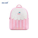 Mochila infantil Zoy Zoii rosa con diseño de cerezas