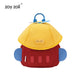 Mochila infantil en forma de cohete rojo y amarillo