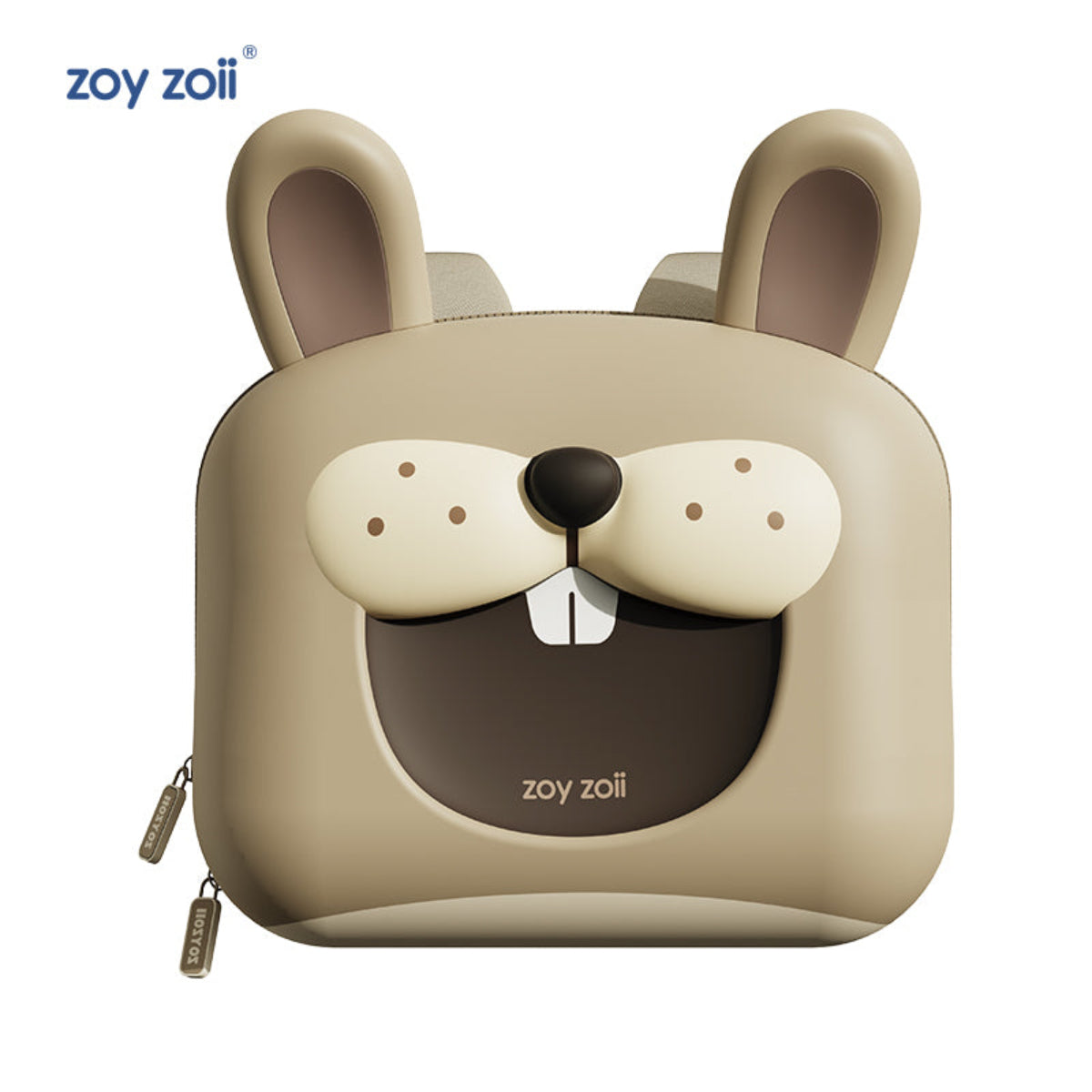 Mochila infantil Zoy Zoii con diseño de conejo tierno y orejas grandes
