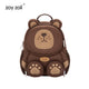 Mochila infantil Zoy Zoii marrón con diseño de oso de la serie Forest