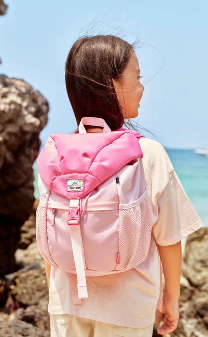 mochila infantil zoy zoii rosa exterior