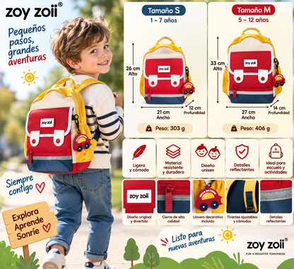 Niño con mochila infantil Zoy Zoii
