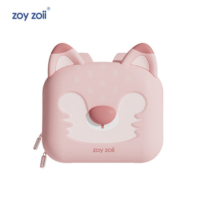 Mochila infantil Zoy Zoii rosa con diseño de zorro para niñas pequeñas