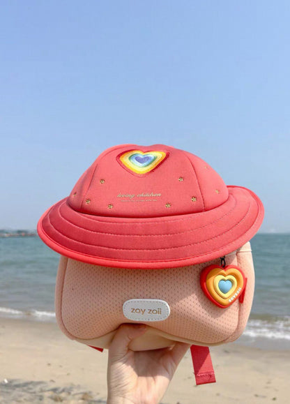 Mochila ligera para guardería con diseño de corazón