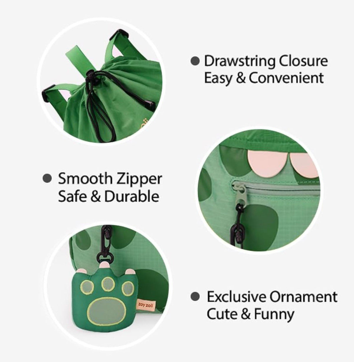 Mochila creativa Zoy Zoii para niños diseño dino