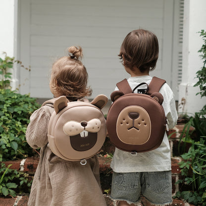 Mochila marrón Zoy Zoii con forma de osito ideal para paseos y guardería