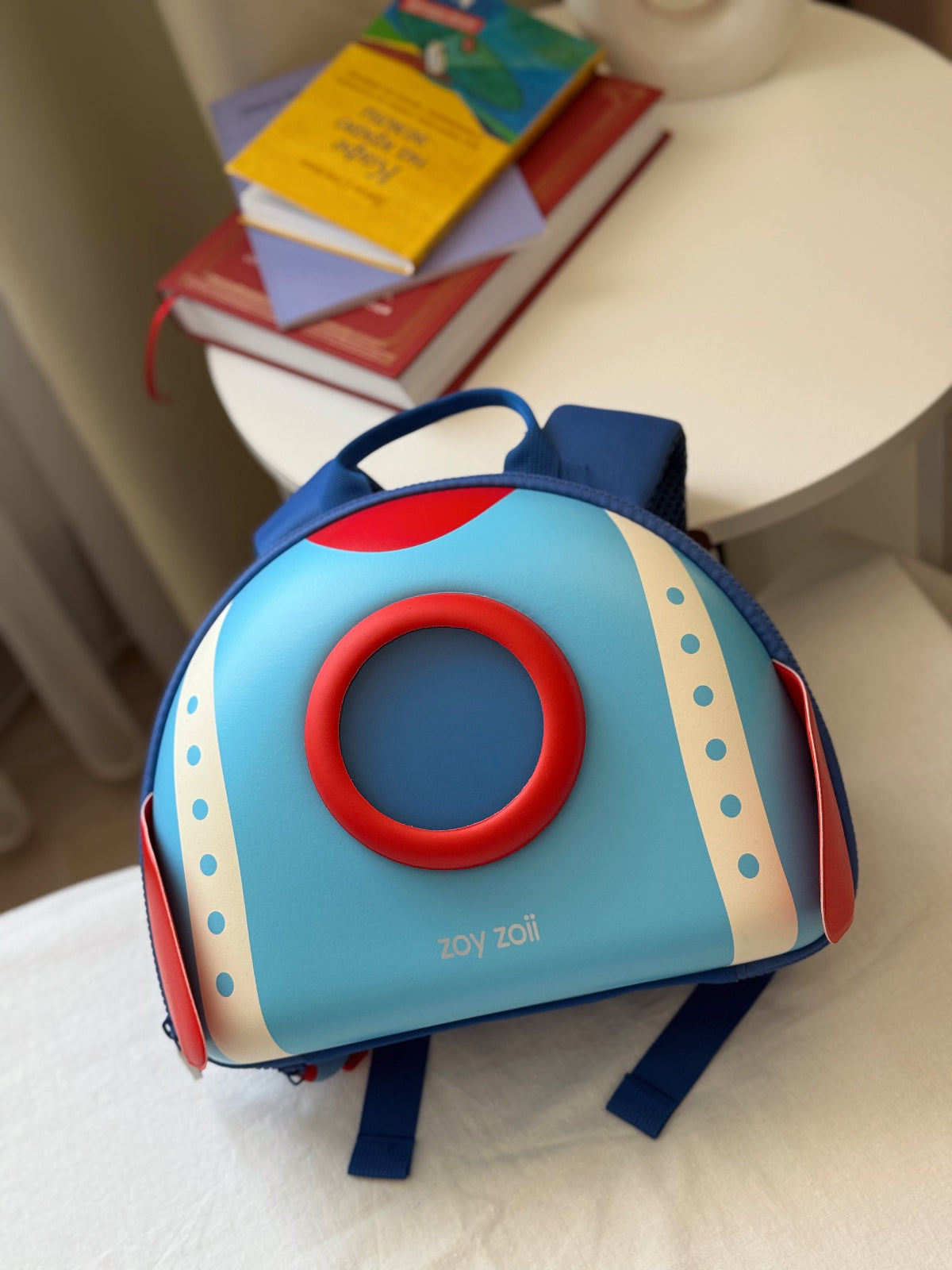 Mochila divertida Zoy Zoii con diseño de nave espacial para niños