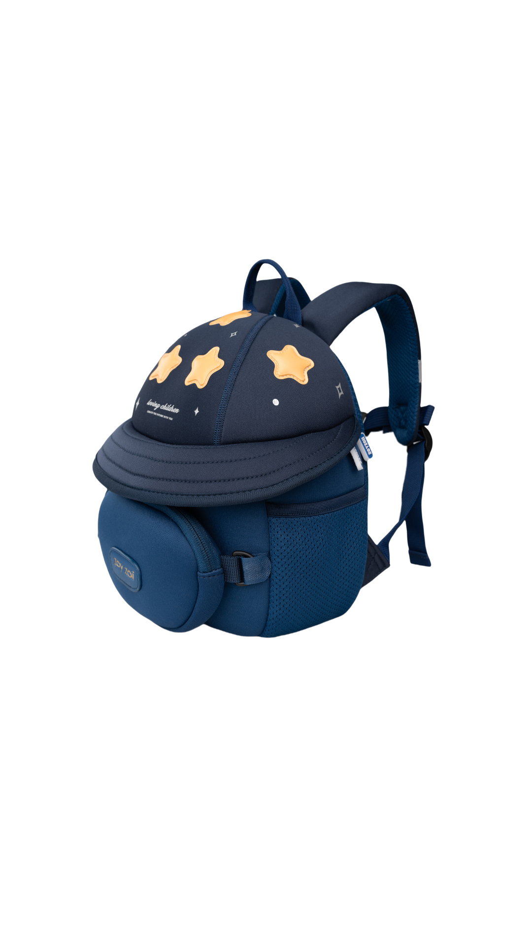 Mochila infantil azul con estrellas amarillas Zoy Zoii para niños y niñas