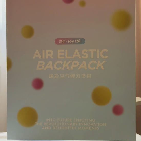 Zoy Zoii mochila escolar azul con detalles rojos, diseño clásico con bolsillos frontales, cremallera resistente y correas acolchadas, ideal para niños en la escuela primaria