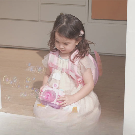 Mochila infantil con glitter y alas Zoy Zoii para uso escolar