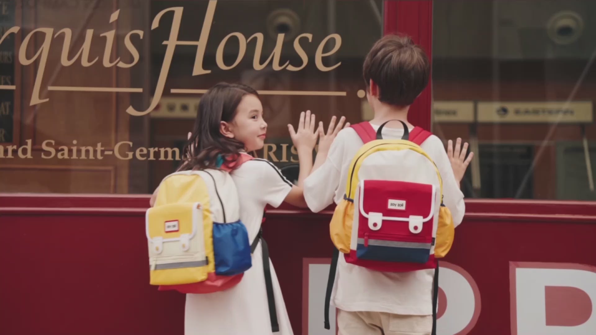 Mochila para niños para la escuela Zoy zoii B68 Rojo