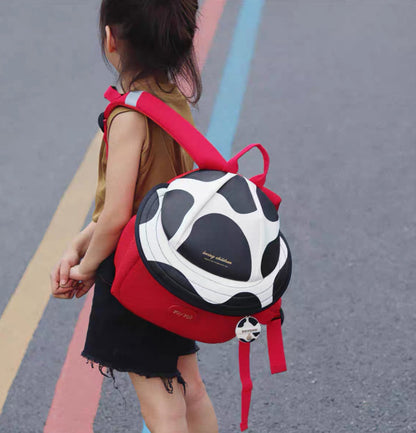 Mochila escolar Zoy Zoii en tonos rojo, blanco y negro