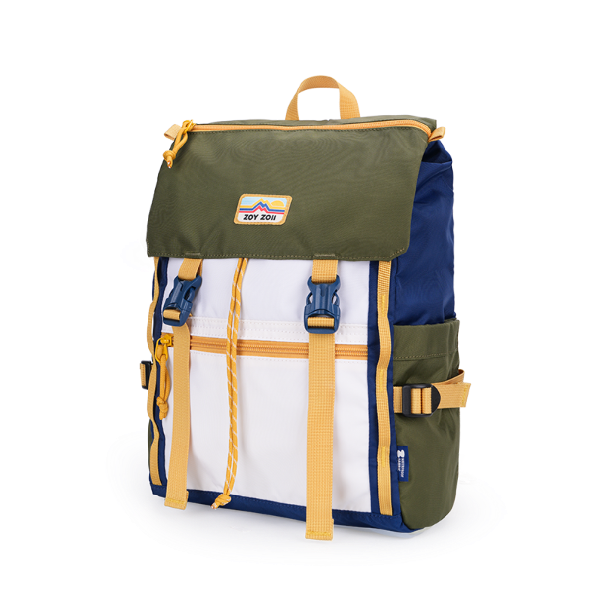 Zoy Zoii Mochila Infantil para Viajes y Aventuras Verde Resistente y Cómoda con Espalda Acolchada y Bolsillos Prácticos para Niños Activos