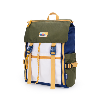 Zoy Zoii Mochila Infantil para Viajes y Aventuras Verde Resistente y Cómoda con Espalda Acolchada y Bolsillos Prácticos para Niños Activos