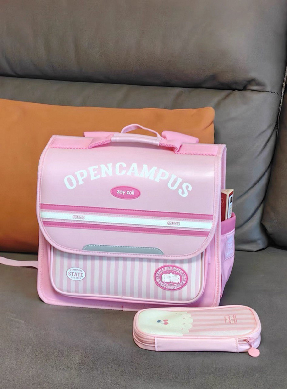 Zoy Zoii Mochila Escolar Infantil B59-B Opencampus Rosa Diseño Vintage Ergonómico y Funcional para Niños de 6 a 12 Años